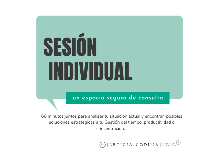 Sesion Individual Gestion del Tiempo